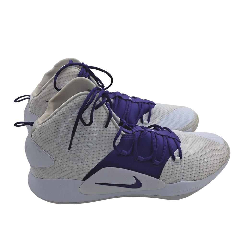 Nike Hyperdunk X High TB White Court Purple Basketball Shoes AT3866-108 Mens 20